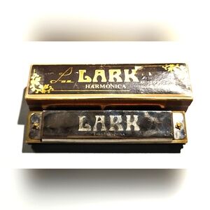 Vintage Lark Harmonica Withbox